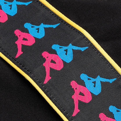 222 Banda Calabash Swim Shorts - Black/Fuchsia/Blue