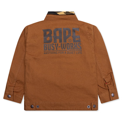 Kid's 1ST Camo Work Jacket - Brown