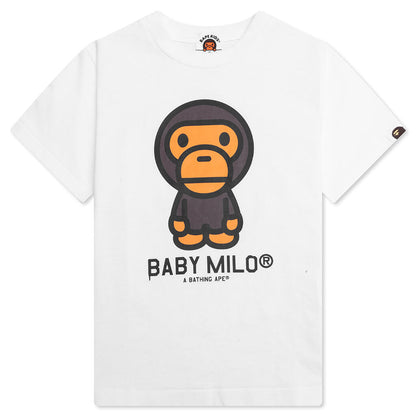 Kid's Baby Milo Tee - White