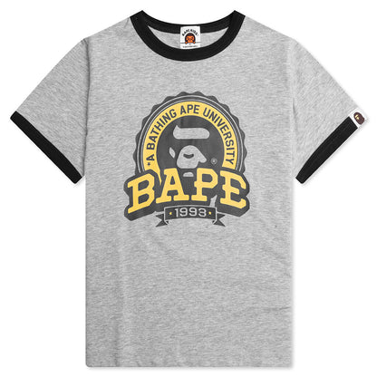 Kid's Bape Emblem Tee - Gray