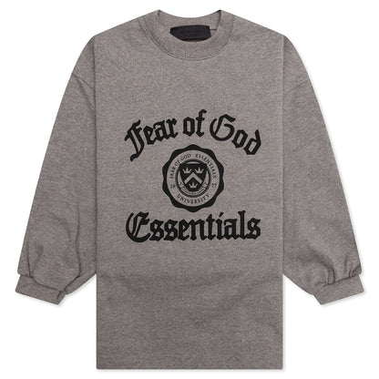 Kid's Heavy Long Sleeve Tee - Heather Gray