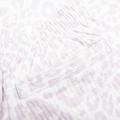 Leopard Active Shorts - Off White