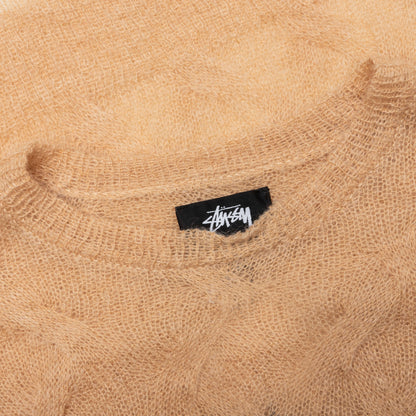 Loose Knit Cross Cable - Sand