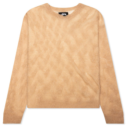 Loose Knit Cross Cable - Sand