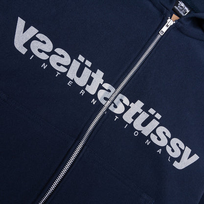 Mirror Zip Hoodie - Navy