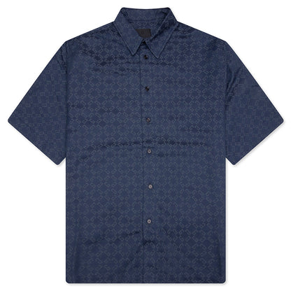 Shiny Monogram 72 Denim Shirt - Grey/Blue