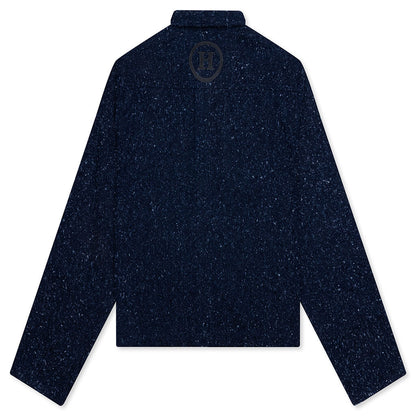 Nep Yarn Chacket - Navy