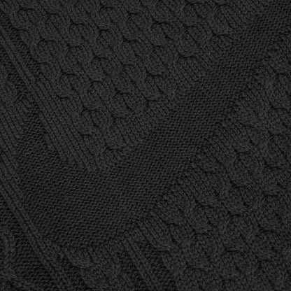 Nike Life Cable Knit Turtleneck Sweater - Black