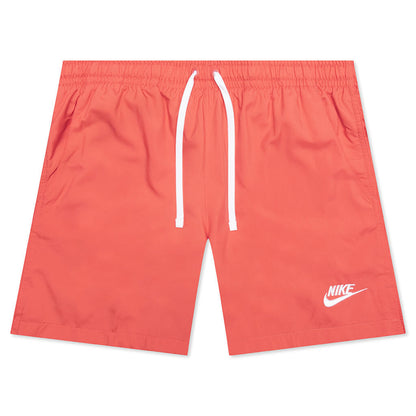 Woven Shorts - Magic Ember/White