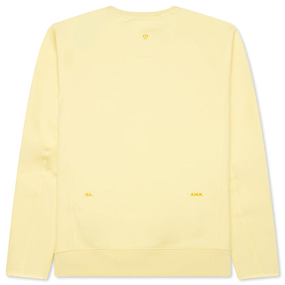 Nike x NOCTA Tech Fleece Crew - Citron Tint/Vivid Sulfur