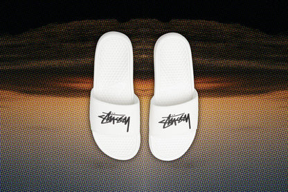 Nike x Stussy Benassi - Sail/Black