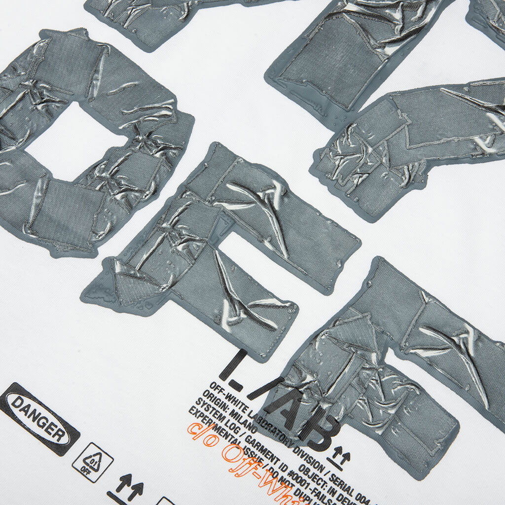 Off Active Duct Tape Long-Sleeved Tee - White