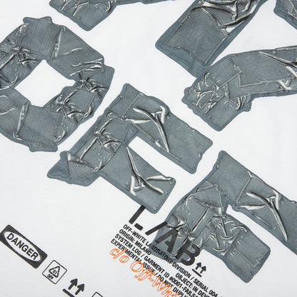 Off Active Duct Tape Long-Sleeved Tee - White