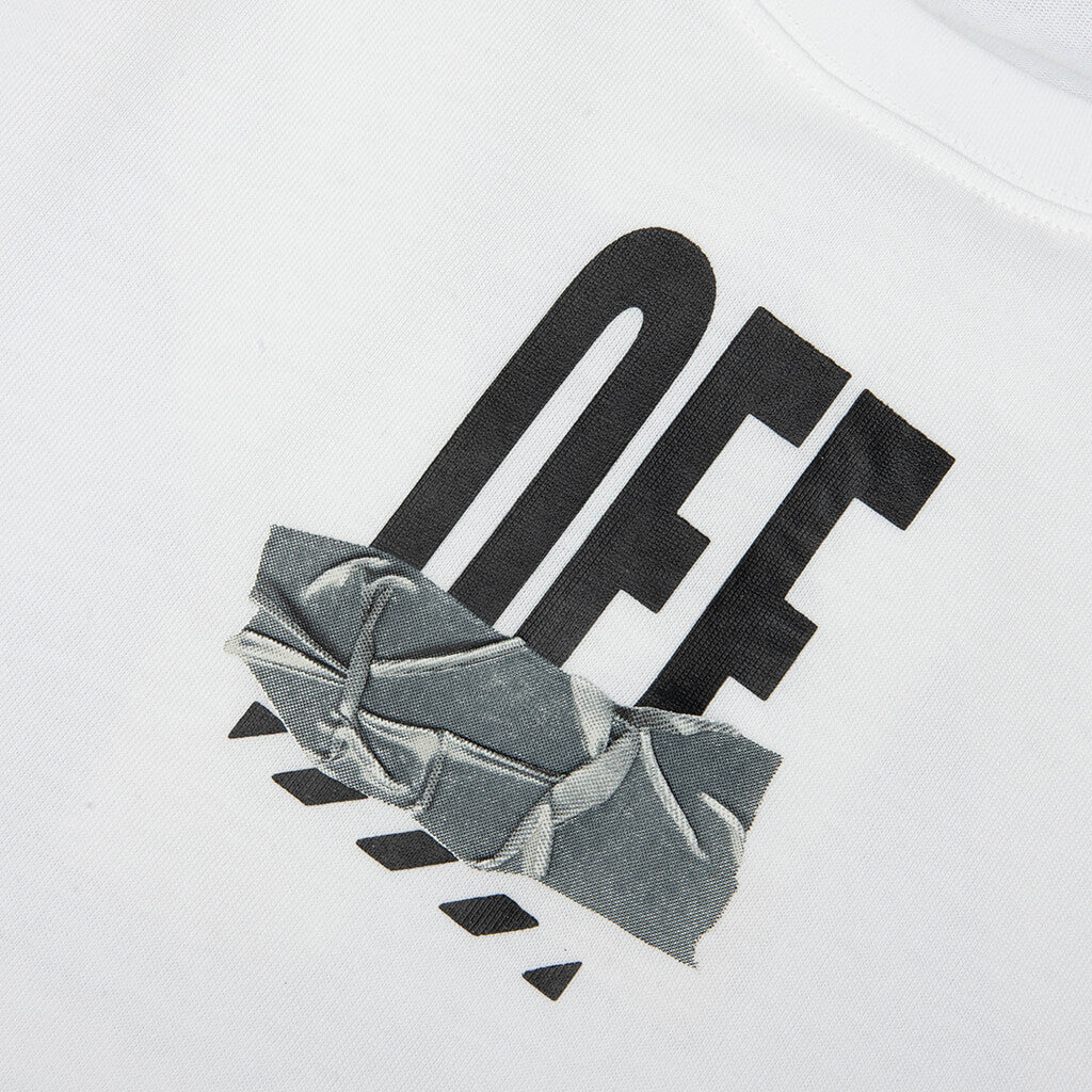 Off Active Duct Tape Long-Sleeved Tee - White