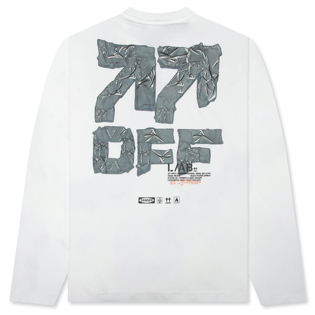 Off Active Duct Tape Long-Sleeved Tee - White