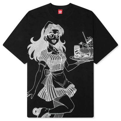 Order Up S/S Knit Tee - Black