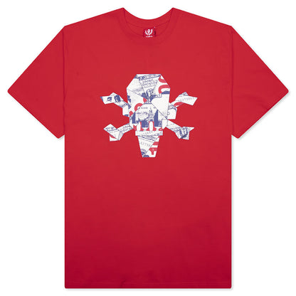 Origami S/S Tee - Fiery Red