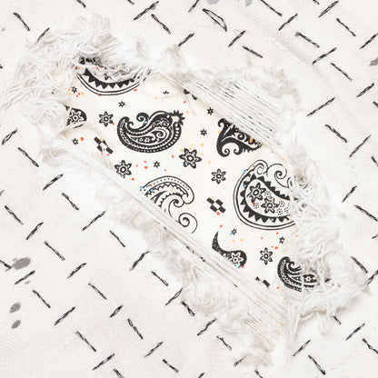 P001 - Bandana Print Patch White