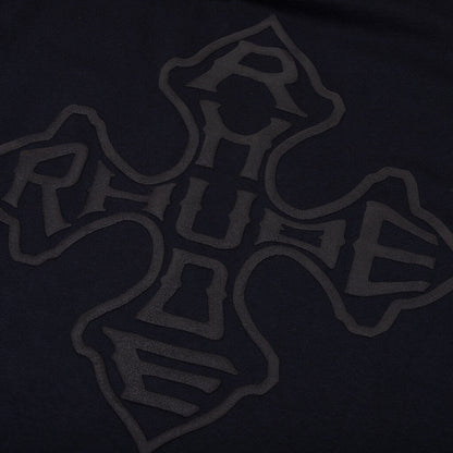 Rhude Cross Logo L/S Tee - Vintage Black
