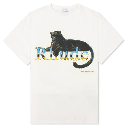 Leopard Tee - White