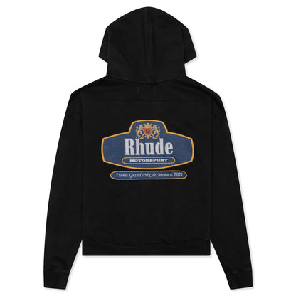 Racing Crest Hoodie - Black
