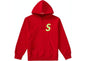 SUPREME S-LOGO HOODIE RED