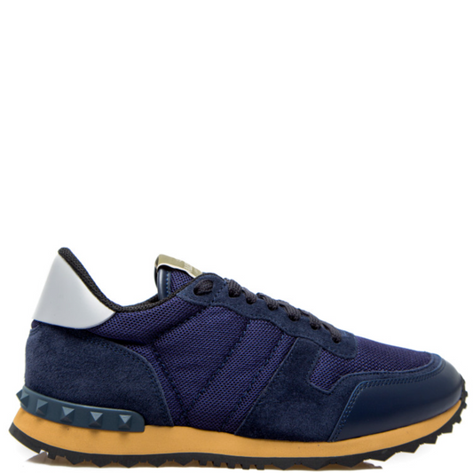 Valentino Navy Mesh Rockrunner