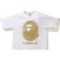 BAPE REFLECTOR NOISE TEE YELLOW/WHITE
