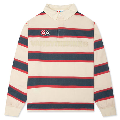 Stripe L/S Rugby - Beige