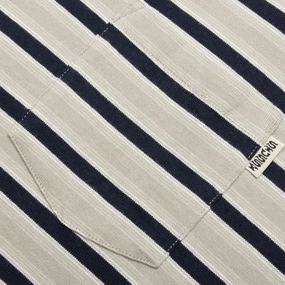 Griffin Stripe Crew - Khaki