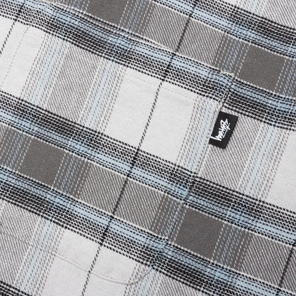 Heritage Plaid Zip L/S Shirt - Grey