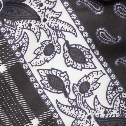 Paisley Plaid Water Short - Black