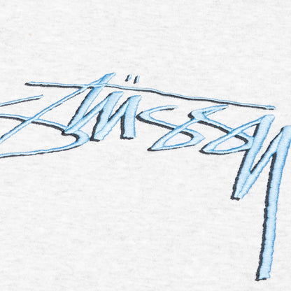 Smooth Stock Embroidered Crew - Ash Heather