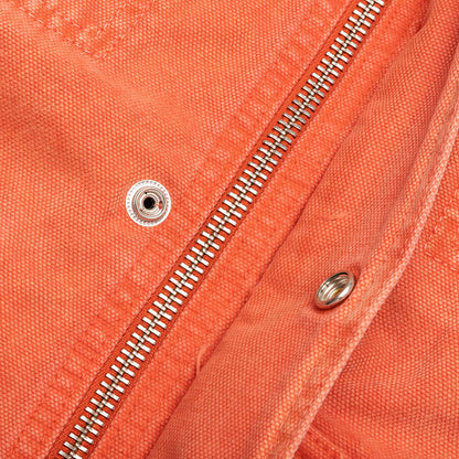 Washed Canvas Shop Jacket - Orange