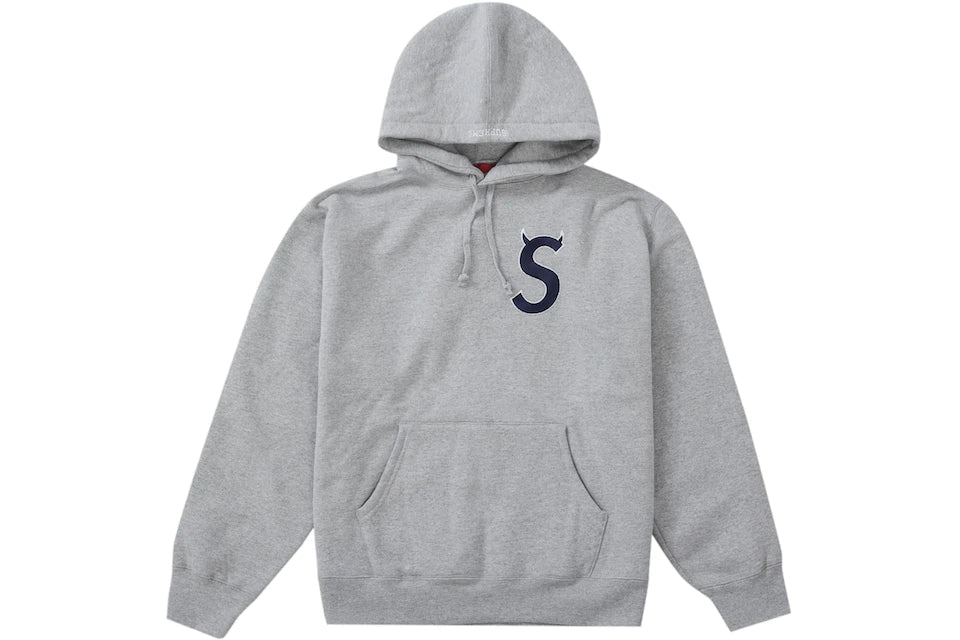 SUPREME S LOGO HOODIE FW22 GREY