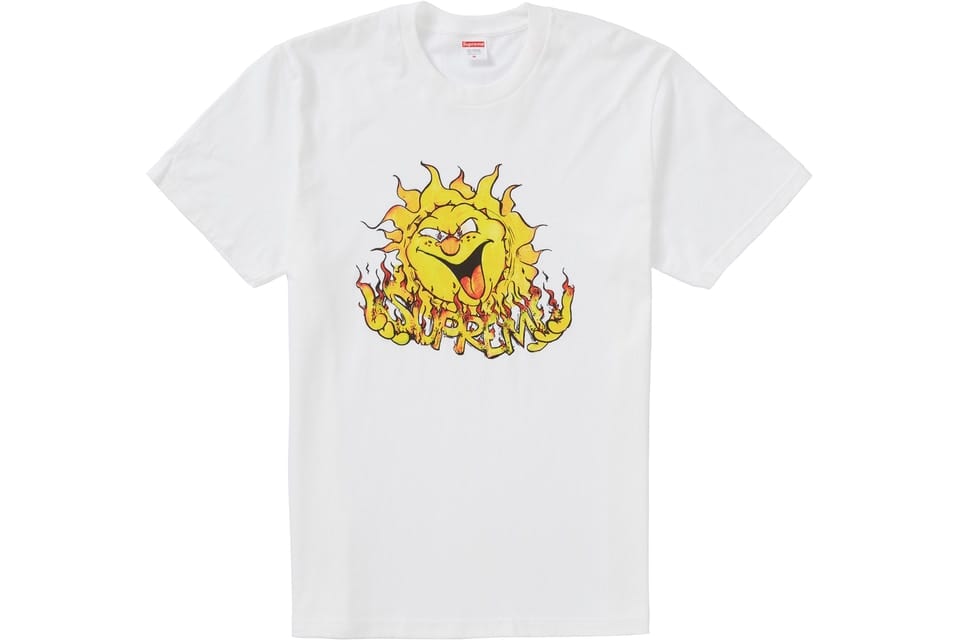 SUPREME SUN TEE WHITE