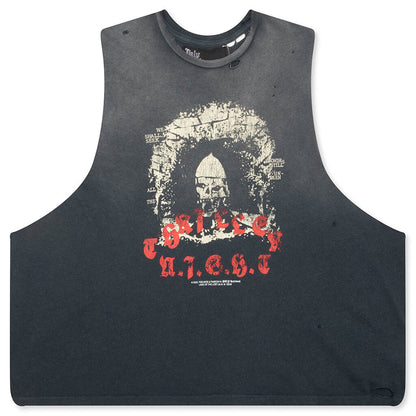 Thriller Night Cut Off Tee - Vintage Black