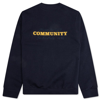 Track Crewneck - Navy