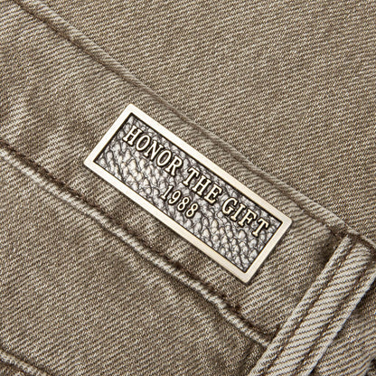 Washed Twill Pant - Taupe