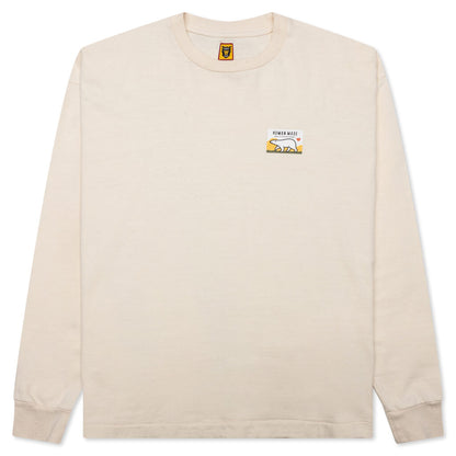 Wool Blended L/S T-Shirt - White