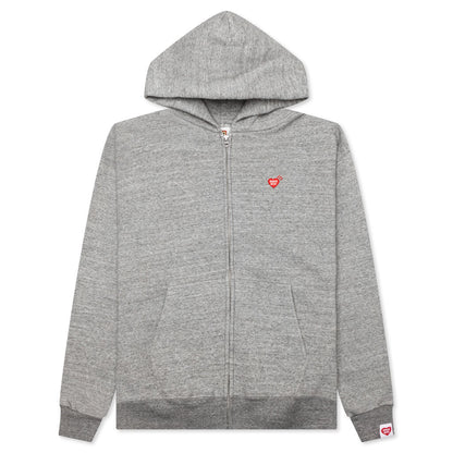 Zip-Up Hoodie - Gray