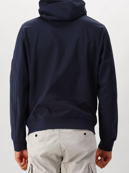 C.P. Company Jas Blauw Short Jacket Shell-R Softshell