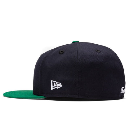 Feature x New Era Old English Fitted Cap - Navy/Green