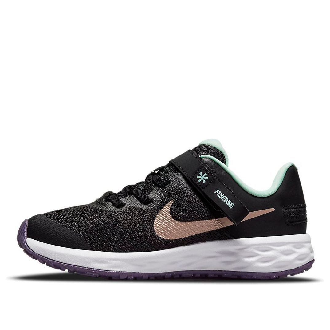 (PS) Nike Revolution 6 FlyEase 'Black Mint Foam' DD1114-005