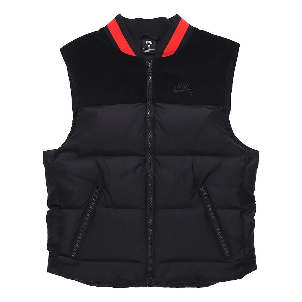 Nike SB Skateboard Stand Collar Skateboard Sleeveless vest Black CK5470-010