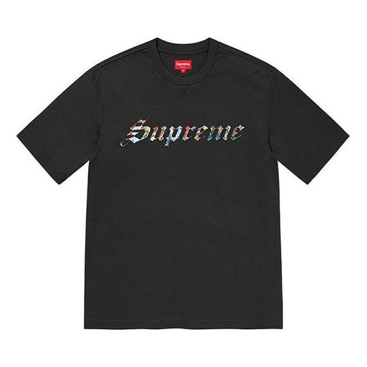 Supreme Week 6 Floral Applique Shirt Flowers Logo Short Sleeve Unisex SUP-SS21-595