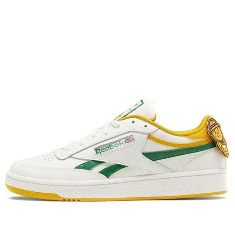 Kakao x Reebok Club C Cozy Wear-Resistant Skate Shoes White Green Unisex 'White Green' GV8583