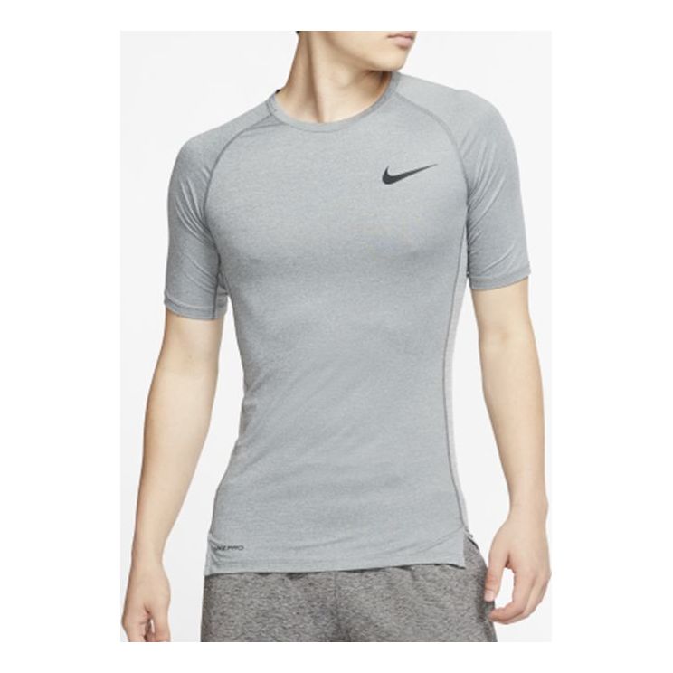 Nike Pro Training Tight Short Sleeve Gray Light gray BV5632-085