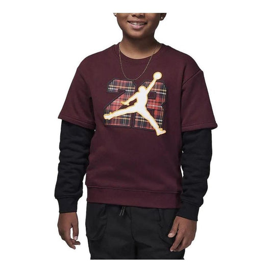 (PS) Air Jordan 23 2fer Crew Top 'Night Maroon' FZ1677-681