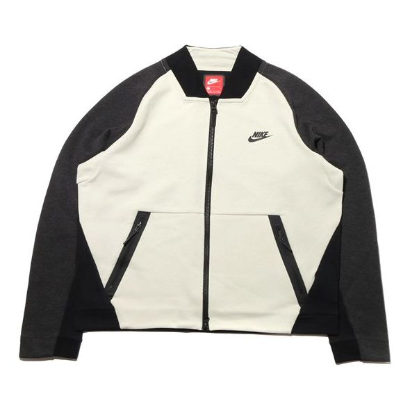 Nike Sportswear Tech Fleece Varsity Jacket White/Black 886618-091